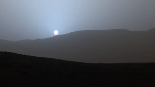 Interesting facts: blue sunset on mars