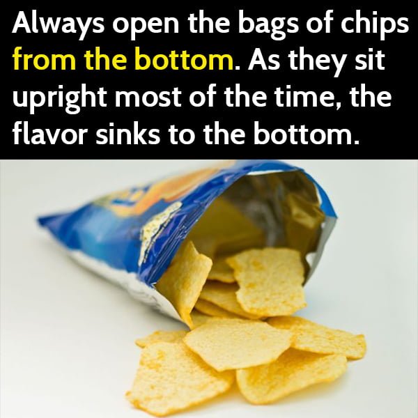 life hack: chips serving