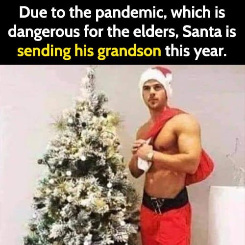 Funny Christmas Meme: Santa's grandson