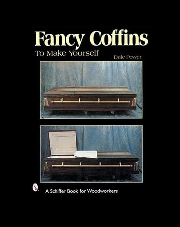 Funny weird book cover: fancy coffins diy