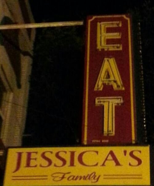 FUNNY DESIGN FAIL EAT JESSICA' FAMILY SIGN
