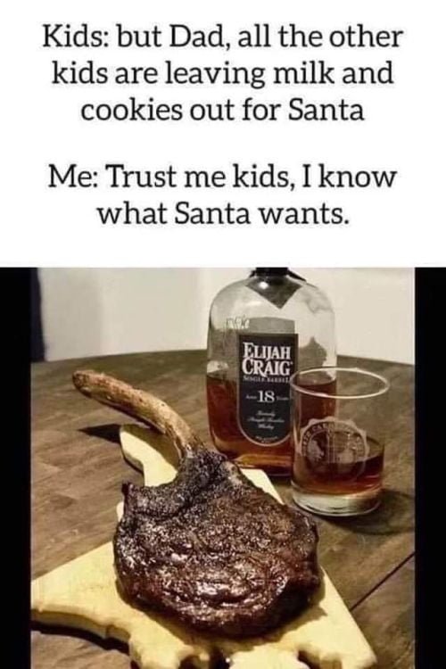 Funny meme: what Santa really wants
