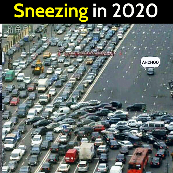 Funny best memes that sum up 2020: Sneezing in 2020