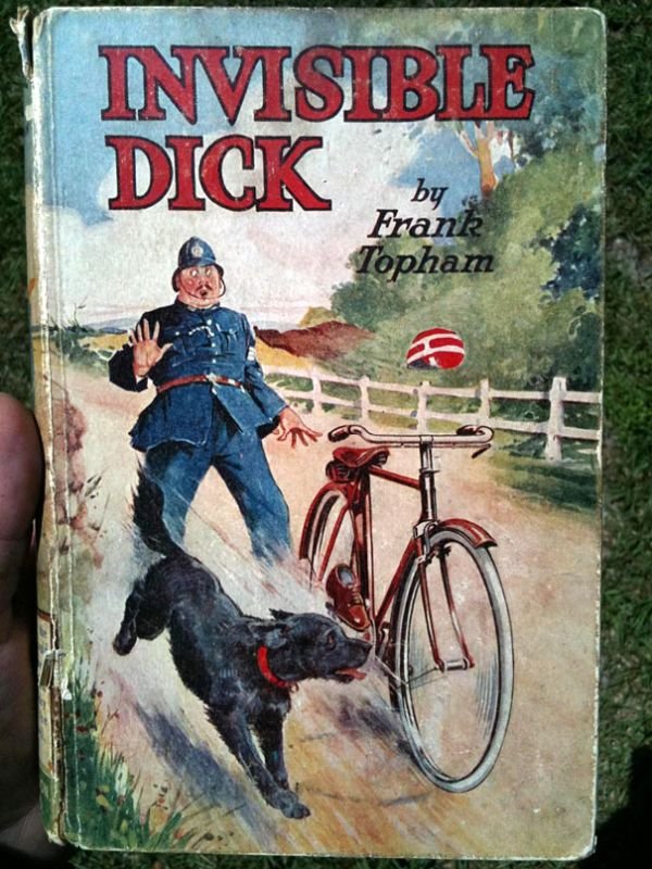 Funny weird book cover: Invisible Dick
