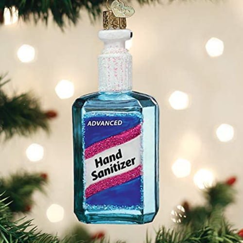 Funny 2020 Christmas Tree Ornament: hand sanitizer decoration