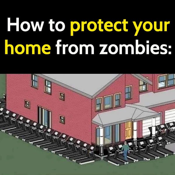 Funny meme: How to protect your home from zombies