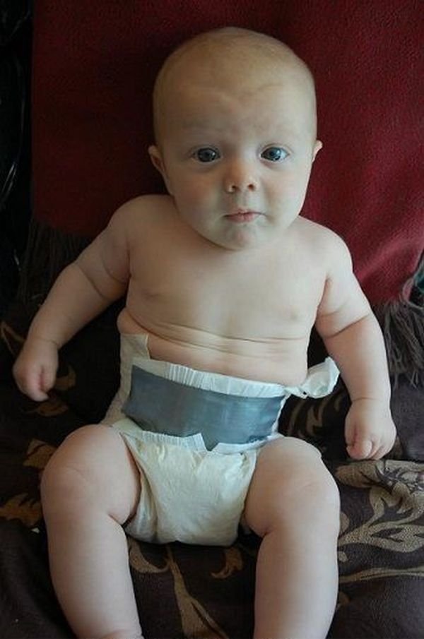 Funny Duct Tape Fixes Anything diaper