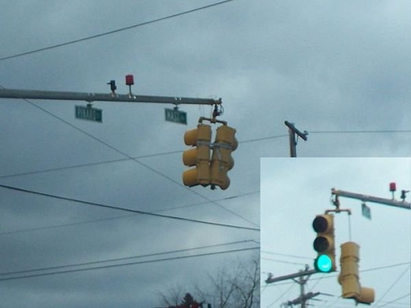 Funny Duct Tape Fixes Anything traffic light