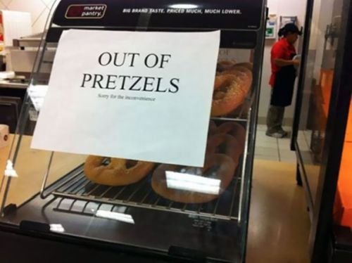 Funny Supermarket Fails out of pretzels