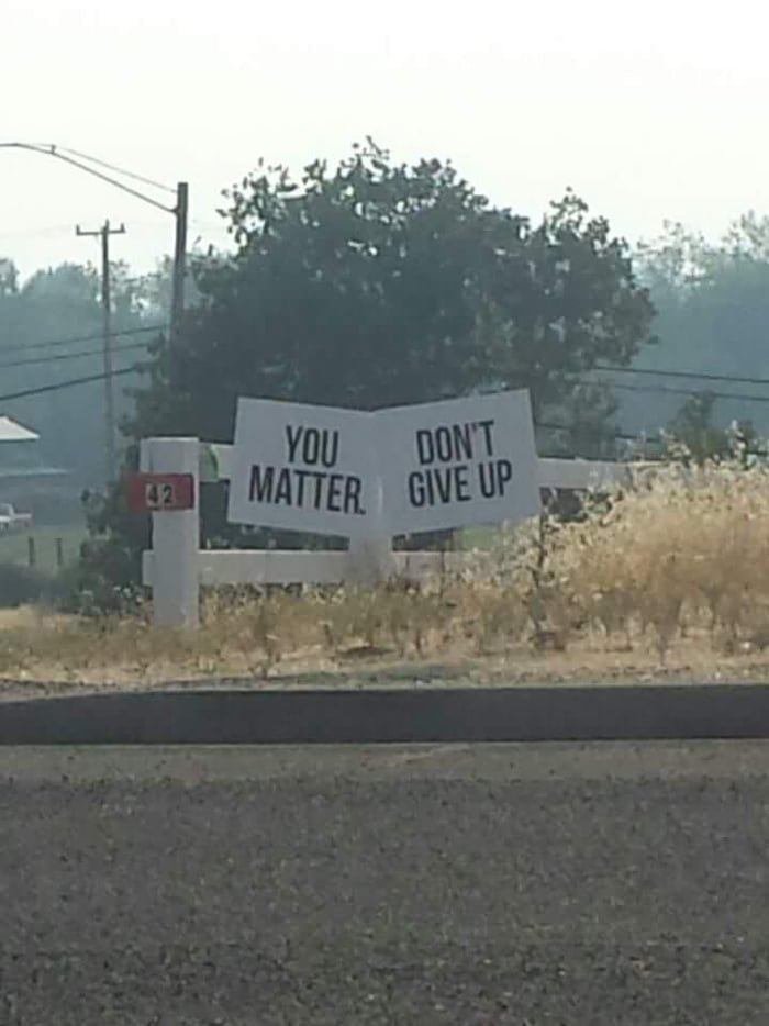 Funny Confusing Sign you don't matter give up