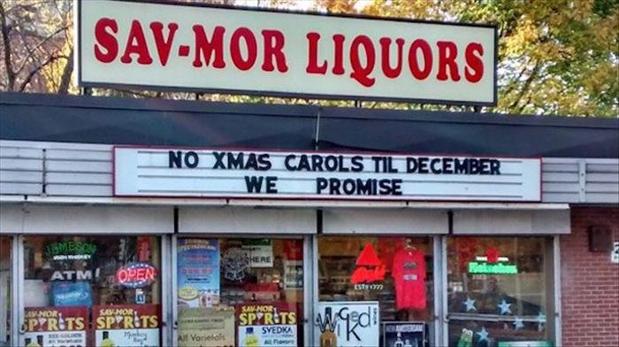 Hilarious liquor store signs jokes