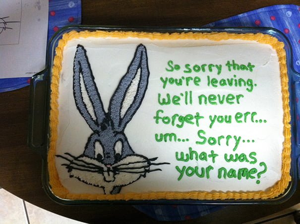 Hilarious Last Day At Work Cake Idea