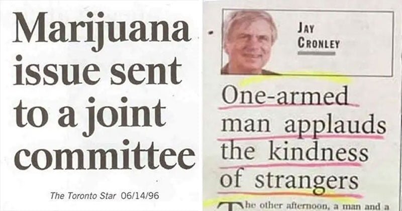 22 Funny Newspaper Headlines That Will Make You Lol Bouncy Mustard