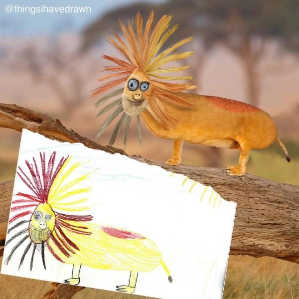 18 Funny kids' animal drawings you'll need a minute to figure out. - Bouncy  Mustard