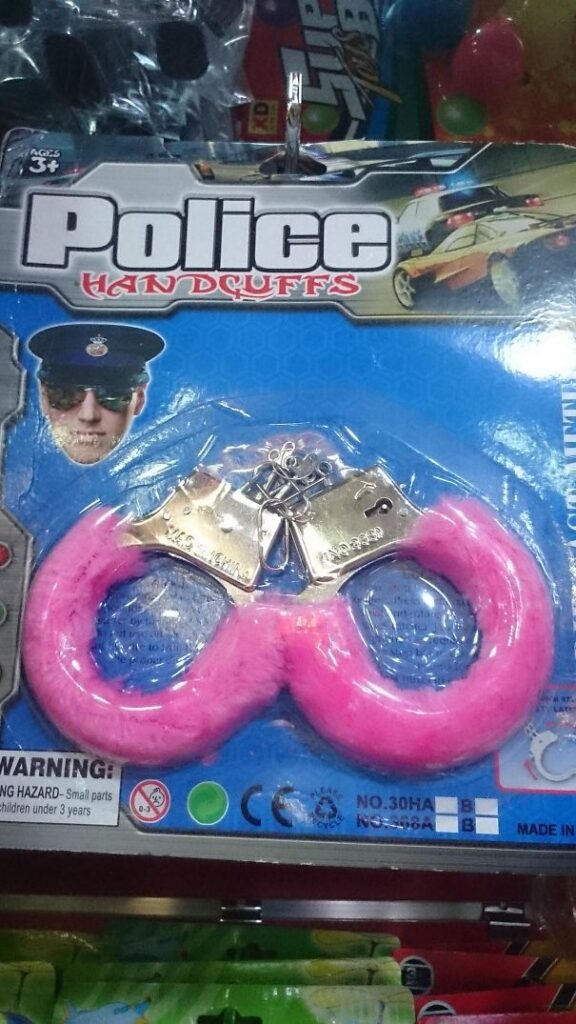 Funny Children Toy Design Fails pink handcuffs
