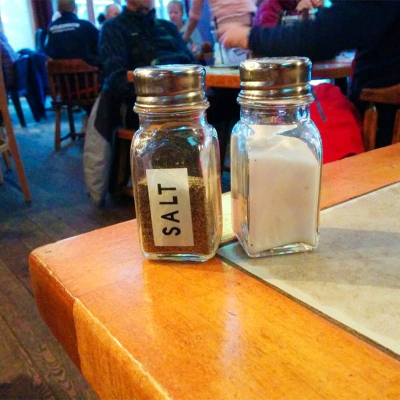 Funny Restaurant Salt and pepper