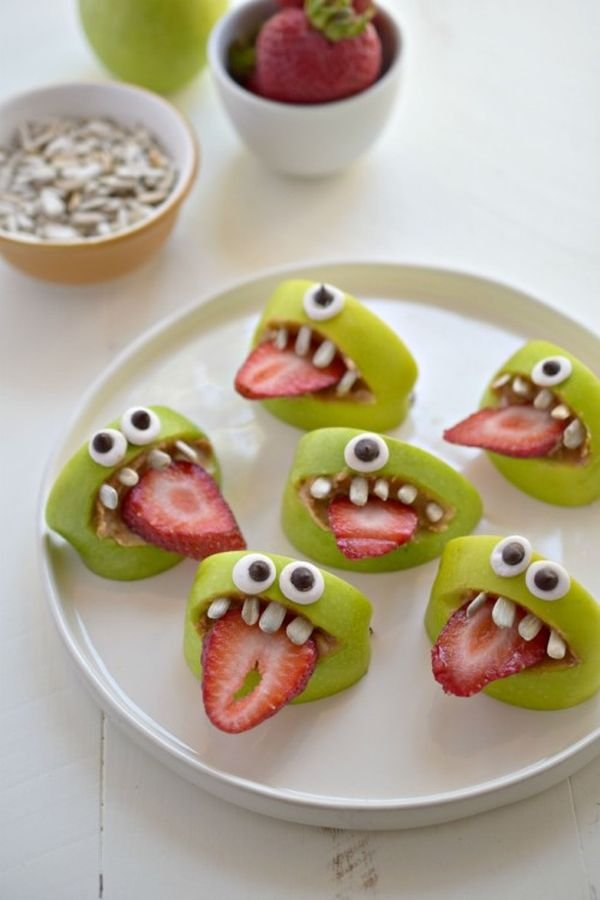 funny googly eyes on fruits