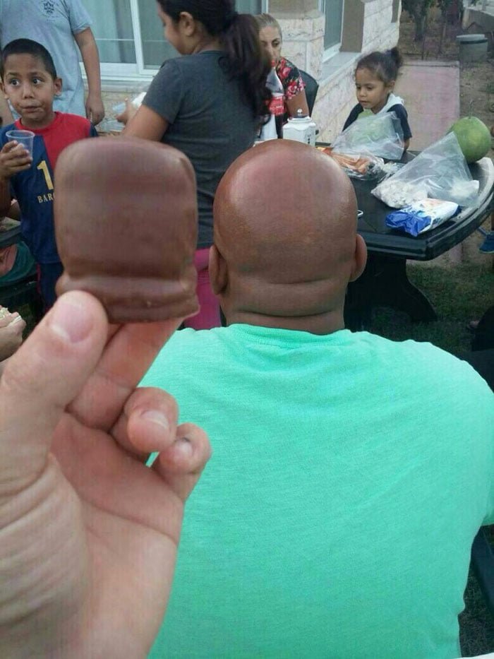 chocolate looks like man's hea