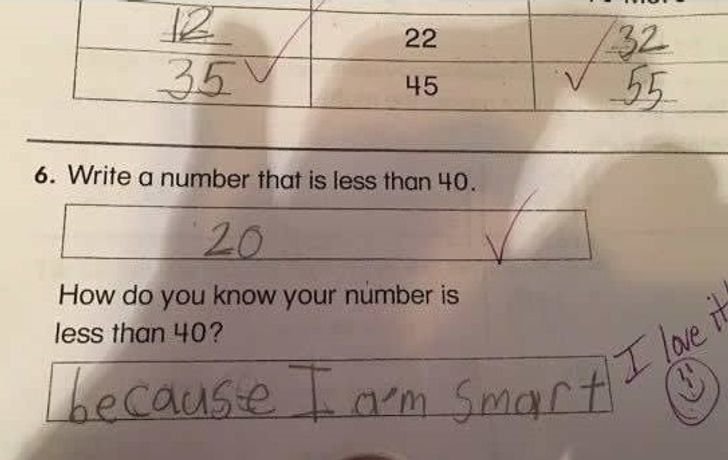 Funny Kids Test Answer