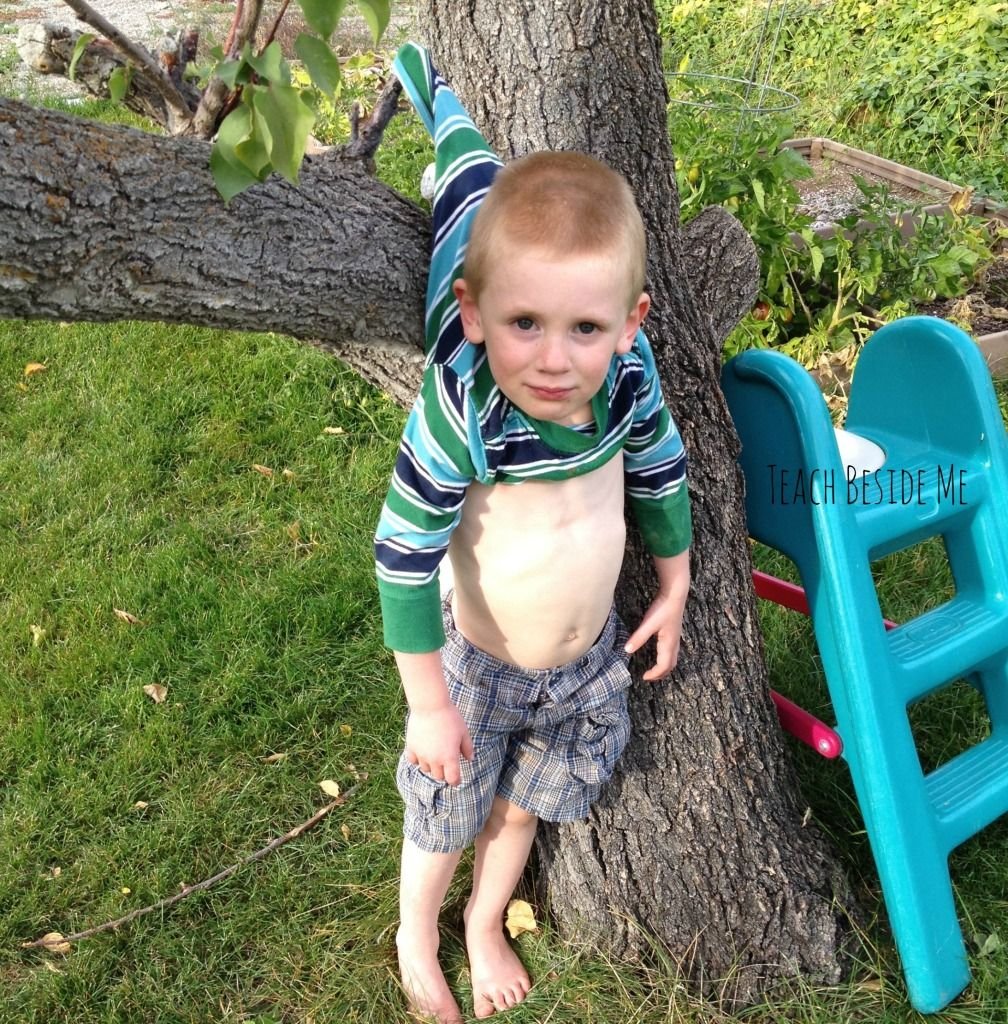 Hilarious kid gets stuck in tree