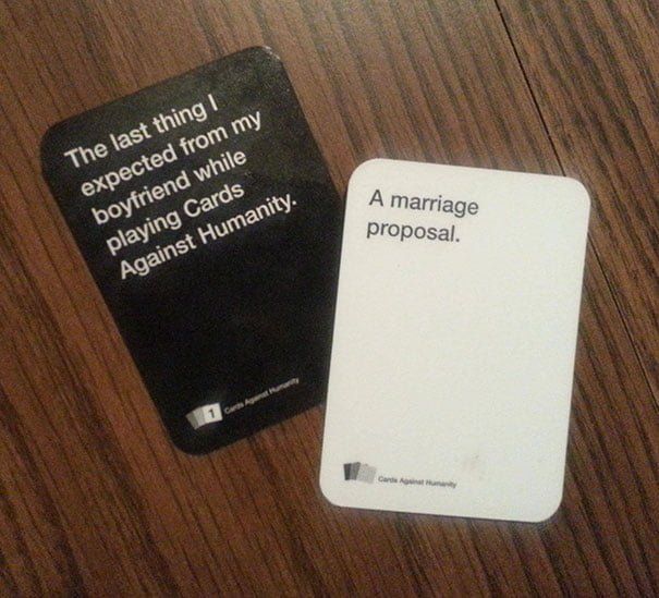 Creative proposal cards against humanity