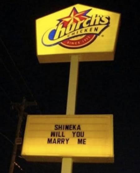 Creative proposal fast food sign