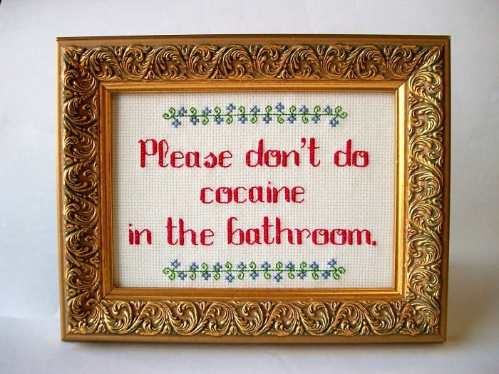 funny embroidery pattern