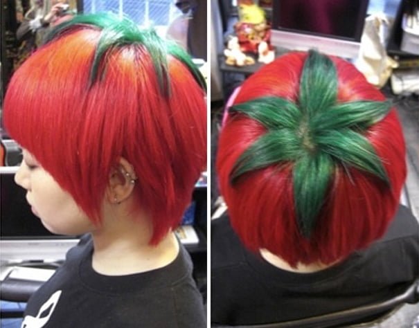 juokinga šukuosena fail tomato