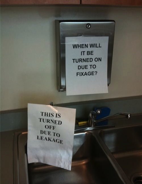 funny passive-aggressive office signs