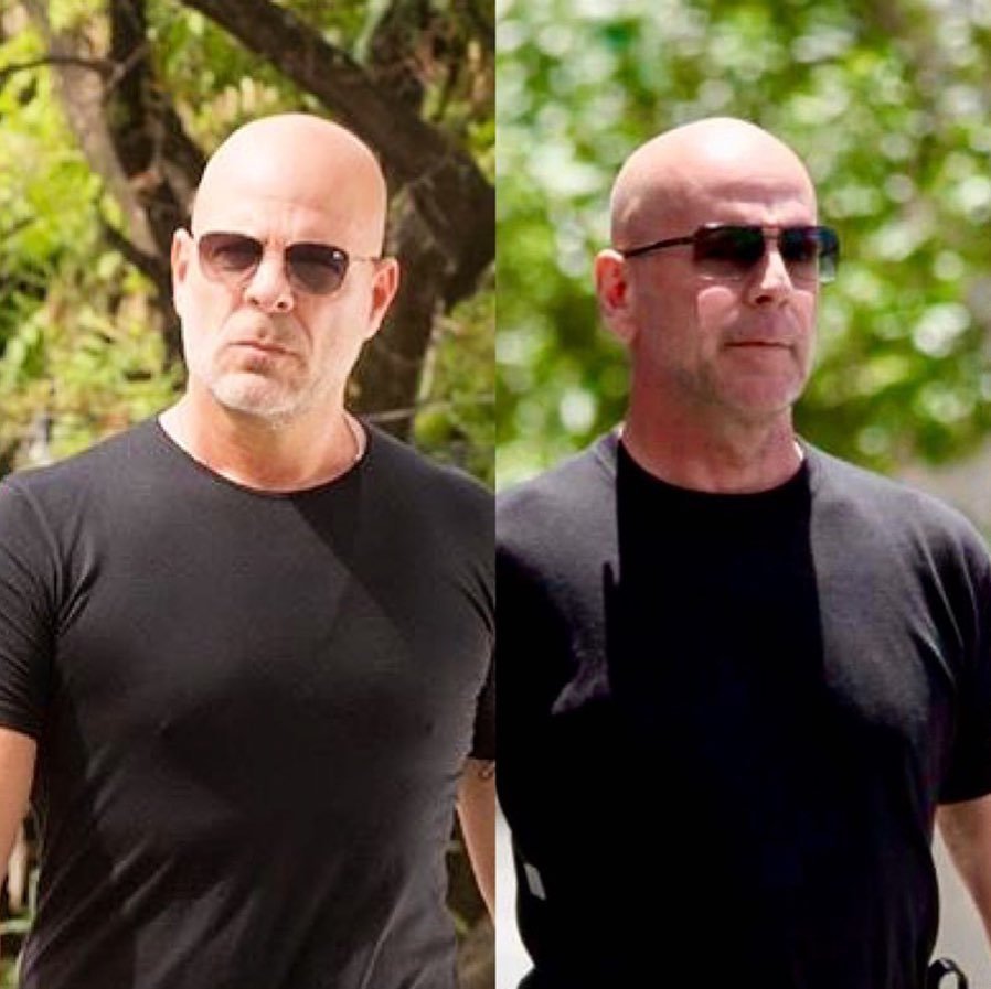 celebrity doppelgangers famous lookalike Bruce Willis