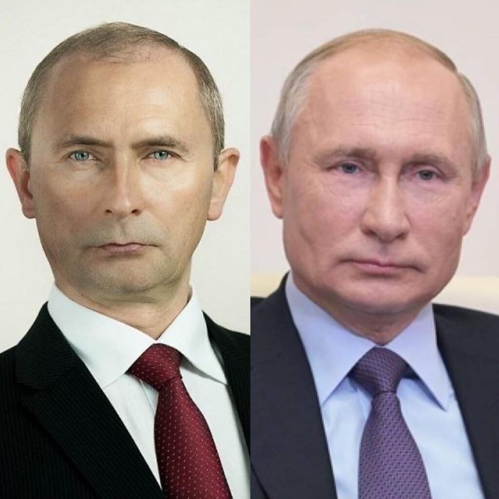įžymybių dvitaškiai žinomi panašūs į Putiną