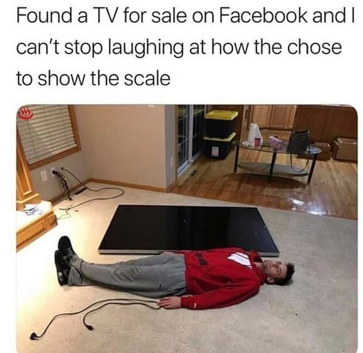 funny marketplace item for sale tv for sale human for scale