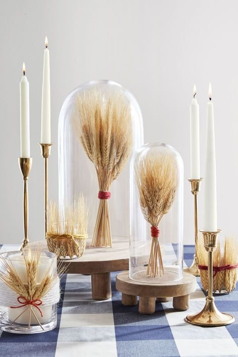 creative dried wheat decoration