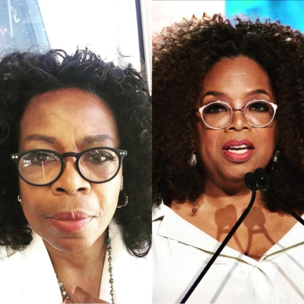 įžymybių dvitaškiai garsioji panašioji Oprah