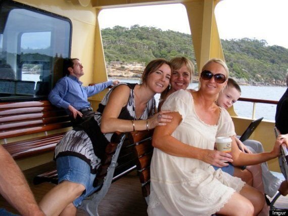 tricky photo funny optical illusion tiny man rides woman blouse