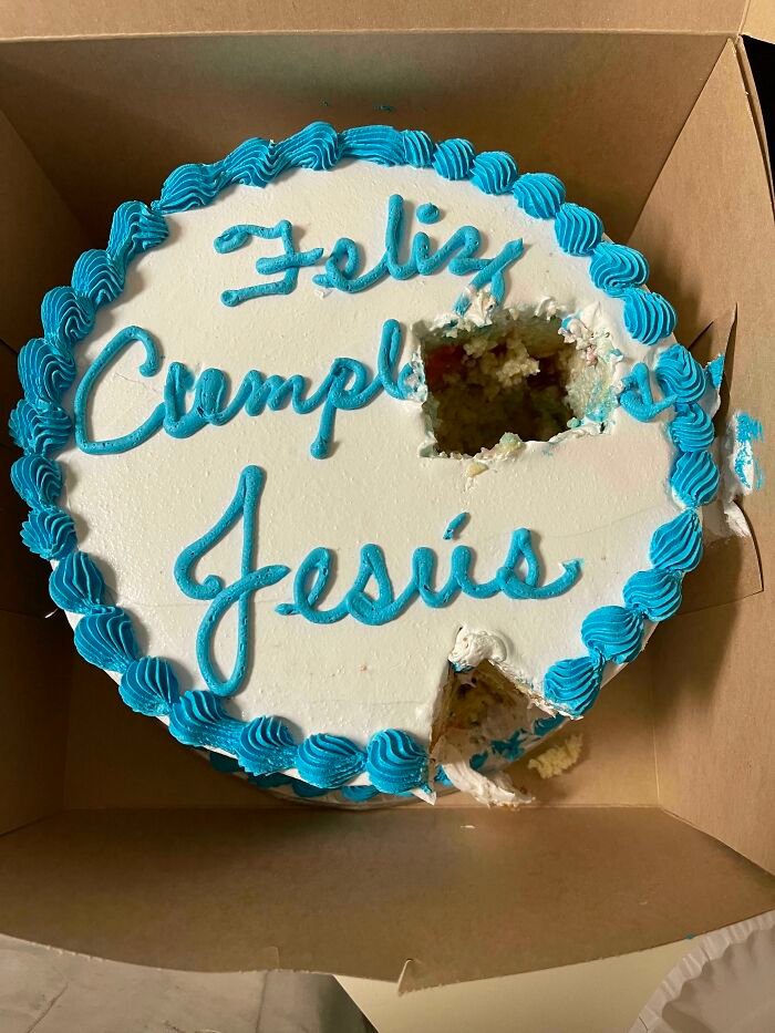 funny birthday cake fail