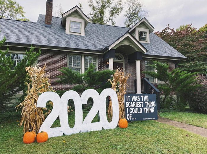 Funny Halloween Outdoor House Decoration Idea 2020
