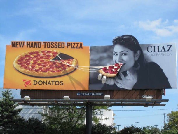 creative ad billboard idea pizza