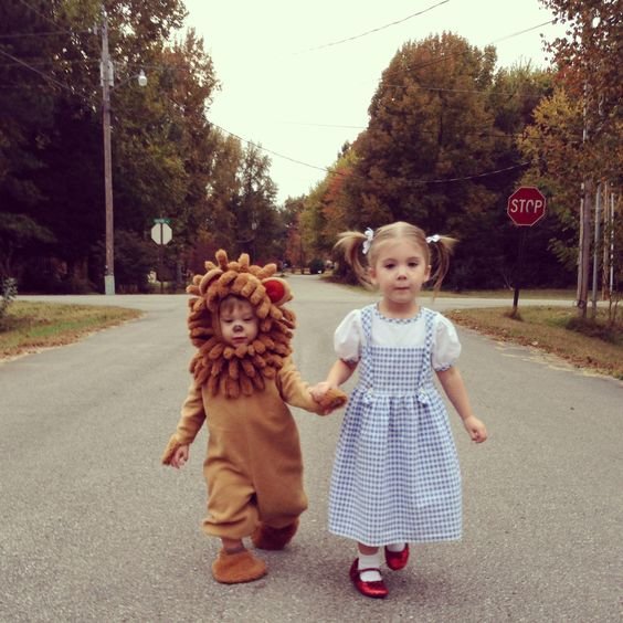 funny matching Halloween costumes for brother and sister