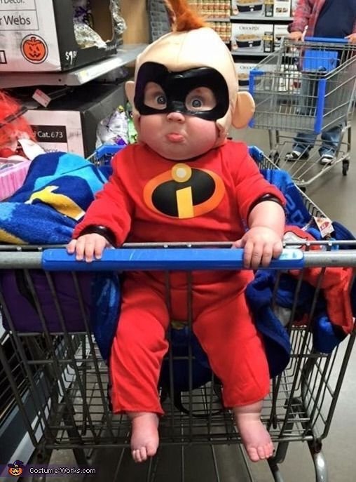 creative baby DIY child Halloween costume idea superhero