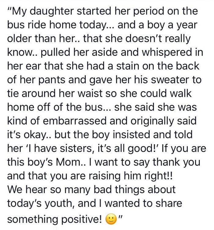 kids showed kindness