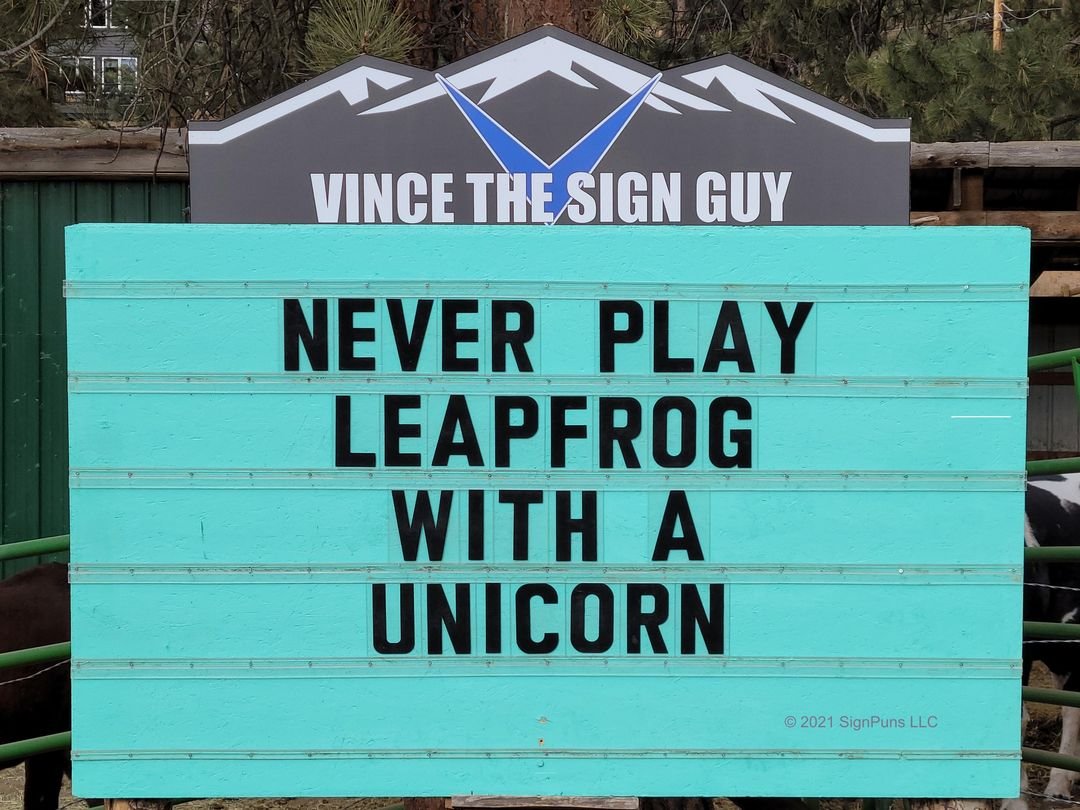 25 Hysterical Puns From Vince The Sign Guy Bouncy Mustard