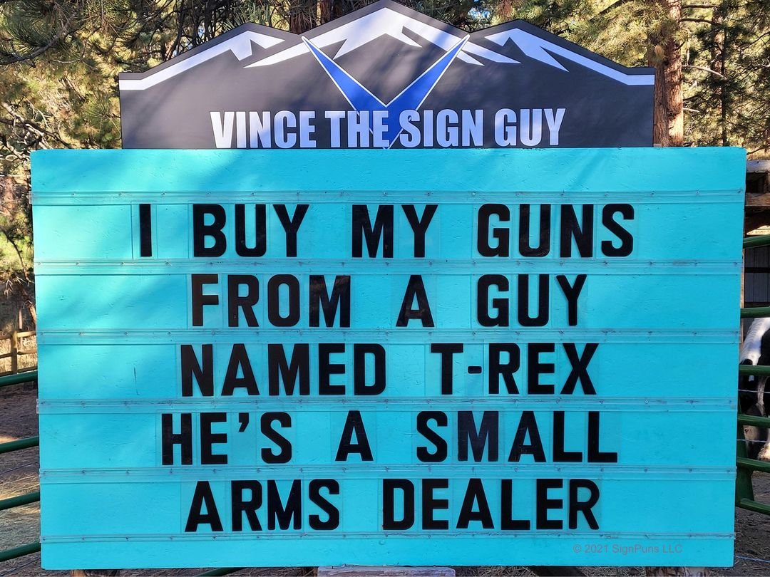 25 Hysterical Puns From Vince The Sign Guy - Bouncy Mustard