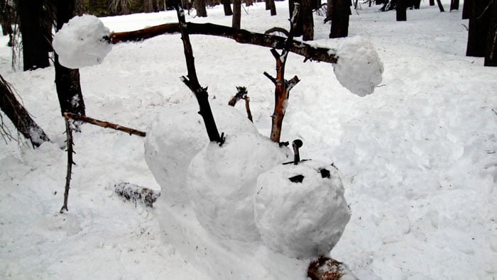 funny snowman idea