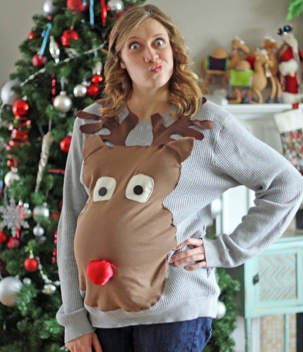 Funny DIY Ugly Christmas Sweater Idea