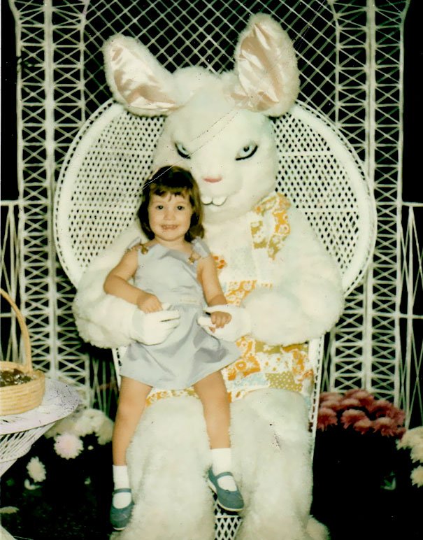 Scary Easter Bunny Vintage Costume Creepy
