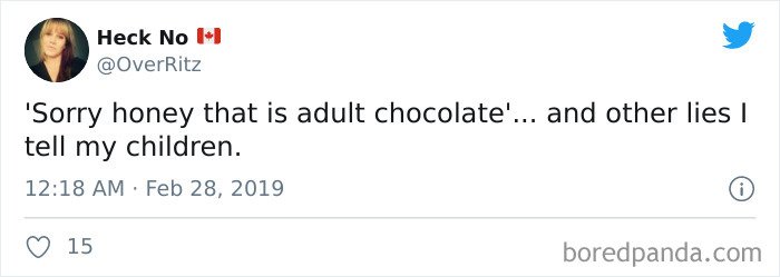 funny parenting tweet the lies we tell kids